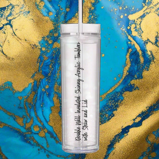 Acrylic Skinny Tumbler - to personalize