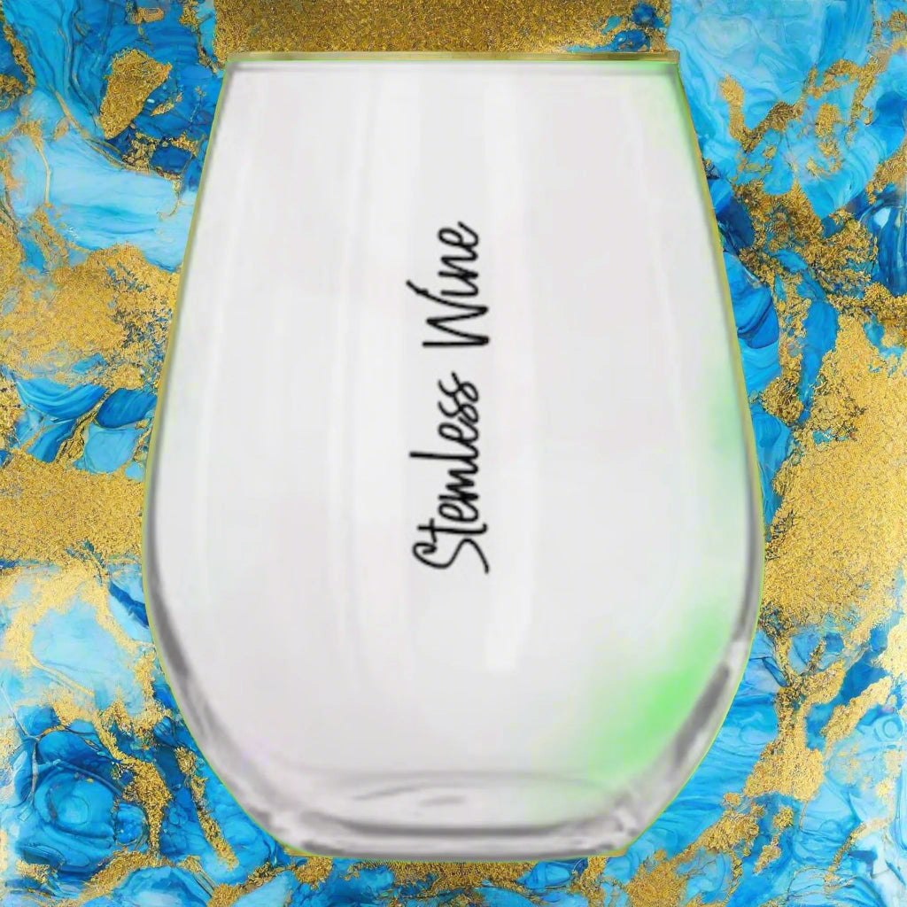 Stemless wine glass - to personalize