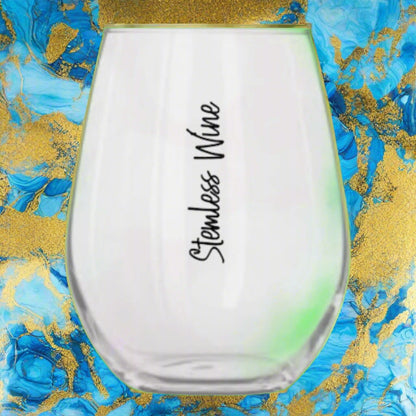 Stemless wine glass - to personalize