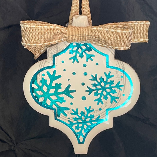 Tile Ornament - Snowflakes