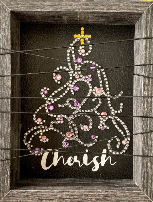 Decorative Xmas tree open frame